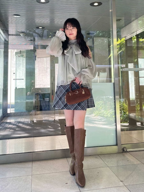 リリーブラウン　ロービングチェックスカショーパン ロービングチェックスカショーパン（その他パンツ）｜LILY BROWN