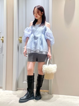 「LILY BROWN（リリーブラウン）のアイテム」を使った、LILY BROWNさん（レディース・156cm）の春コーディネート