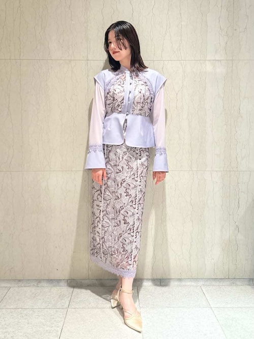 エンブロイダリースイッチングブラウス（シャツ/ブラウス）｜LILY