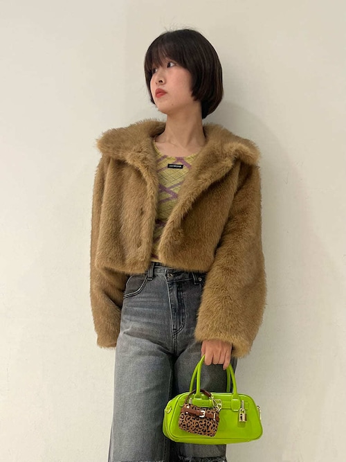 LILY BROWN (リリー ブラウン) ブラウンファーショートジャケット アウター｜LILY BROWN（リリーブラウン）の通販サイト【公式】