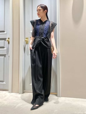 「LILY BROWN（リリーブラウン）のアイテム（トップス）」を使った、LILY BROWNさん（レディース・156cm）の春コーディネート