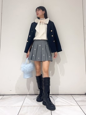 「LILY BROWN（リリーブラウン）のアイテム（トップス）」を使った、LILY BROWNさん（レディース・160cm）の春コーディネート