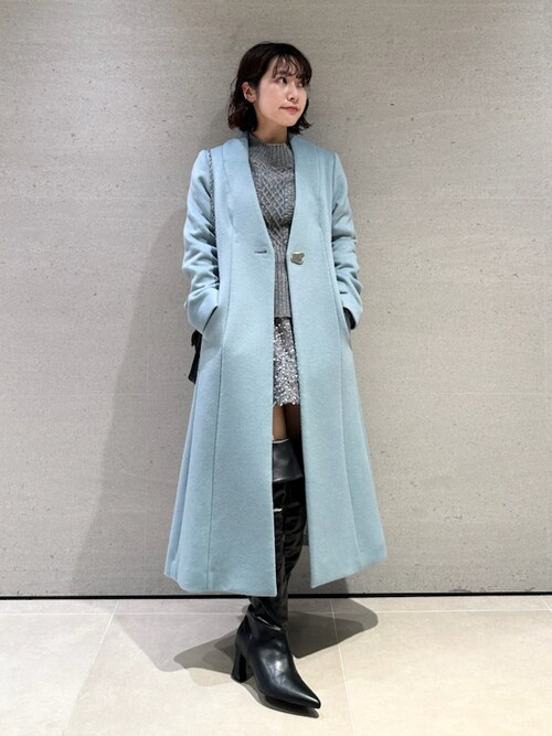 LILY BROWNLILY BROWNさんのチェスターコートを使ったコーディネート 
