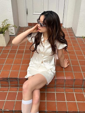 「LILY BROWN（リリーブラウン）のアイテム」を使った、LILY BROWNさん（レディース・161cm）の春コーディネート