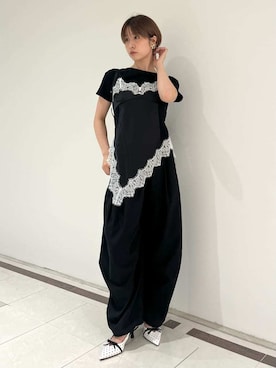 「アイテム（イヤリング）」を使った、LILY BROWNさん（レディース・162cm）の夏コーディネート