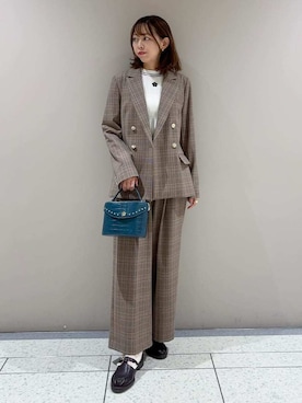 「LILY BROWN（リリーブラウン）のダブルブレストジャケット（テーラードジャケット、その他）」を使った、LILY BROWNさんの夏コーディネート