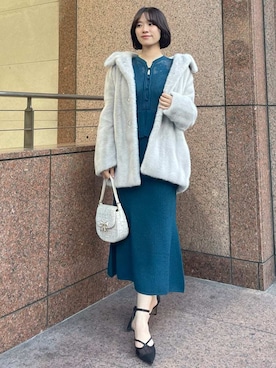 LILY BROWNさん（レディース・158cm）の冬コーディネート