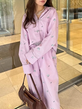 「LILY BROWN（リリーブラウン）のアイテム（アクセサリー）」を使った、LILY BROWNさん（レディース・152cm）の春コーディネート