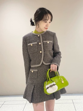 「アイテム（キーホルダー）」を使った、LILY BROWNさん（レディース・157cm）の夏コーディネート