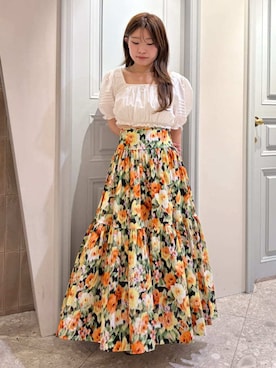 「クロップド丈」｜LILY BROWNさん（レディース・156cm）の夏コーディネート