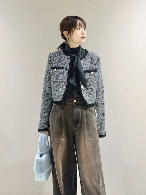 オーガンザボウタイブラウス（シャツ/ブラウス）｜LILY BROWN（リリー