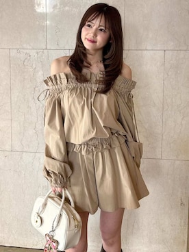 「LILY BROWN（リリーブラウン）のアイテム（アクセサリー）」を使った、LILY BROWNさん（レディース・164cm）の春コーディネート