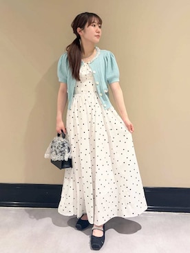 「春ニット」｜LILY BROWNさん（レディース・150cm）の春コーディネート