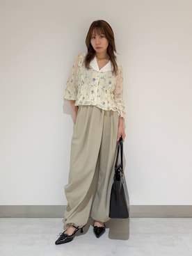 「LILY BROWN（リリーブラウン）のアイテム（その他パンツ）」を使った、LILY BROWNさん（レディース・152cm）の秋コーディネート