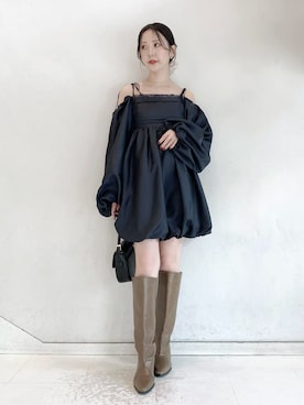 LILY BROWNさん（レディース・154cm）の冬コーディネート