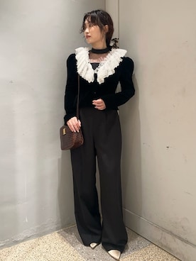 「羽織り」｜LILY BROWNさん（レディース・153cm）の秋コーディネート
