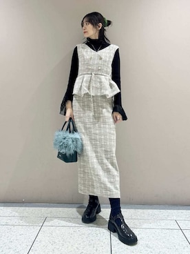 LILY BROWNさん（レディース・157cm）の冬コーディネート