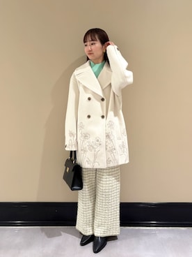 LILY BROWNのチェスターコートを使った人気ファッションコーディネート