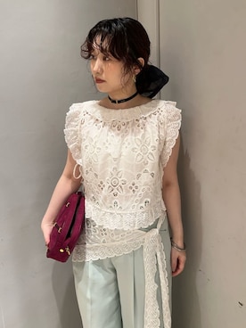 「LILY BROWN（リリーブラウン）のアイテム」を使った、LILY BROWNさん（レディース・153cm）の夏コーディネート