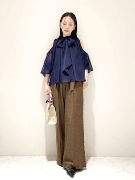 LILY BROWNさん（レディース・154cm）の夏コーディネート