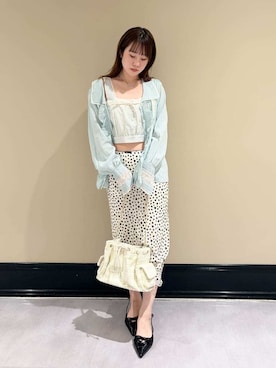「羽織り」｜LILY BROWNさん（レディース・150cm）の秋コーディネート