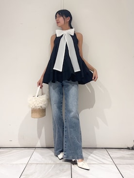 「LILY BROWN（リリーブラウン）のアイテム」を使った、LILY BROWNさん（レディース・160cm）の春コーディネート