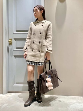 「アイテム（キーケース/キーアクセサリー）」を使った、LILY BROWNさん（レディース・156cm）の秋コーディネート