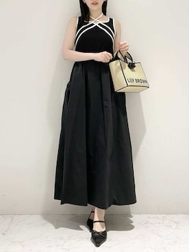 「アイテム（パンプス）」を使った、LILY BROWNさん（レディース・154cm）の夏コーディネート