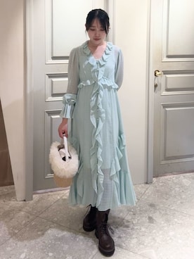 LILY BROWNさん（レディース・161cm）の冬コーディネート