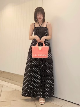 「LILY BROWN（リリーブラウン）のアイテム（ワンピース/ドレス）」を使った、LILY BROWNさん（レディース・150cm）の夏コーディネート