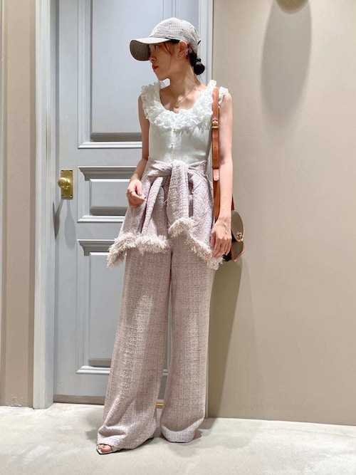 LILY BROWN◎2wayレースフリルニットトップス 2wayレースフリルニットトップス（ニット/セーター）｜LILY