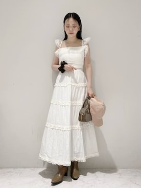「アイテム（その他アンダーウェア/インナー）」を使った、LILY BROWNさん（レディース・154cm）の夏コーディネート