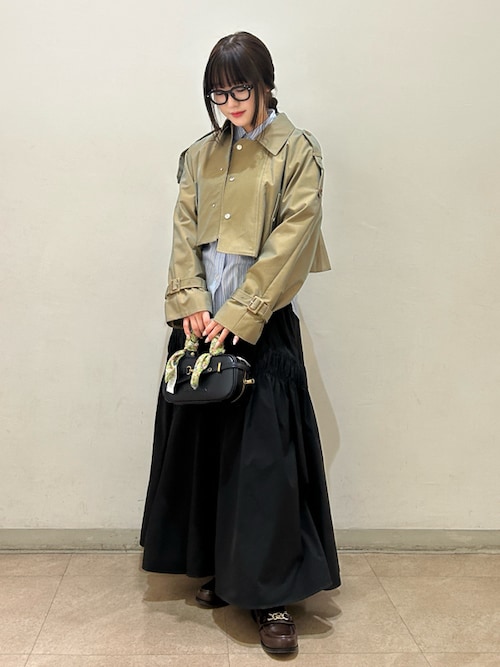 LILY BROWN スカート ディティールボリュームタフタスカート