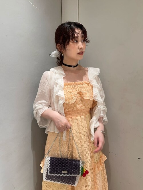 LILY BROWN（リリーブラウン） ブラウス シャツ フロントフリルシアー 