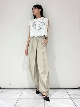 「LILY BROWN（リリーブラウン）のハートパンプス（パンプス、その他）」を使った、LILY BROWNさんの夏コーディネート