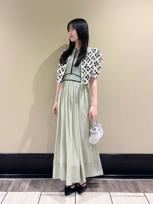LILY BROWN リリーブラウン ラインニットワンピース セール】ラインニットドッキングワンピース（ワンピース）｜LILY