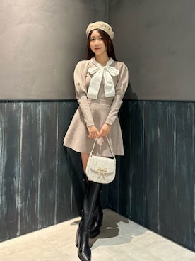 LILY BROWNさん（レディース・159cm）の冬コーディネート