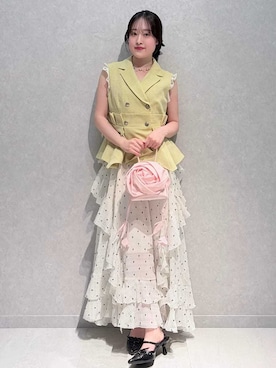 「LILY BROWN（リリーブラウン）のアイテム」を使った、LILY BROWNさん（レディース・153cm）の春コーディネート