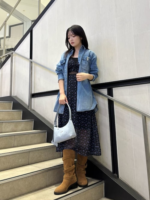 【LILY BROWN × ANNA SUI】ワンピース　28日までの値下げ LILY BROWN ×ANNA SUI】レースロングキャミドレス(ドレス)｜ワンピース