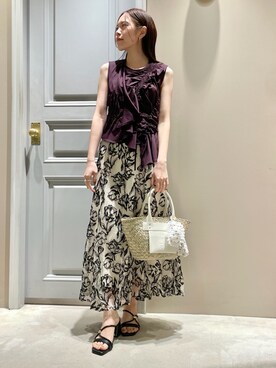 「LILY BROWN（リリーブラウン）のアイテム（財布/小物）」を使った、LILY BROWNさん（レディース・156cm）の春コーディネート