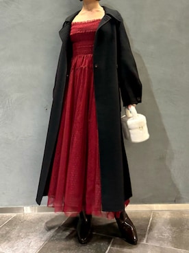 「LILY BROWN（リリーブラウン）のアイテム（その他アウター）」を使った、LILY BROWNさん（レディース・159cm）の冬コーディネート