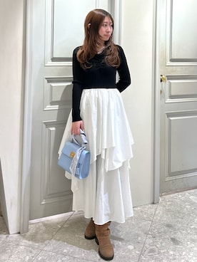 LILY BROWNさん（レディース・156cm）の冬コーディネート