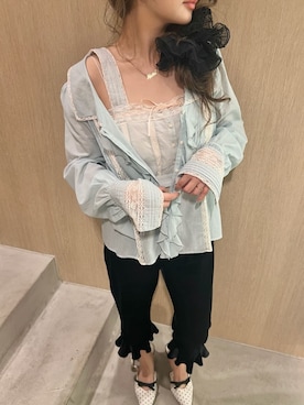 「LILY BROWN（リリーブラウン）のアイテム（その他パンツ）」を使った、LILY BROWNさん（レディース・150cm）の秋コーディネート