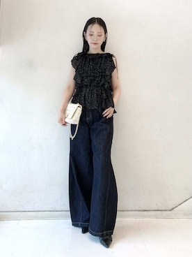 LILY BROWNさん（レディース・154cm）の夏コーディネート