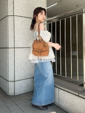 「アイテム（ブラジャー）」を使った、LILY BROWNさん（レディース・153cm）の春コーディネート