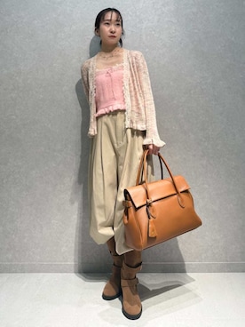 「リラックス」｜LILY BROWNさん（レディース・155cm）の冬コーディネート