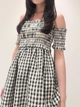 「LILY BROWN（リリーブラウン）のアイテム（パンツ）」を使った、LILY BROWNさん（レディース・155cm）の夏コーディネート