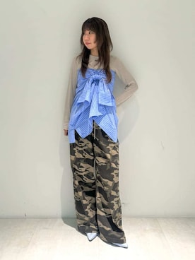 「LILY BROWN（リリーブラウン）の【LILY BROWN Lingerie】バッククロスブラレット（その他アンダーウェア/インナー、ブラック系）」を使った、LILY BROWNさんの春コーディネート