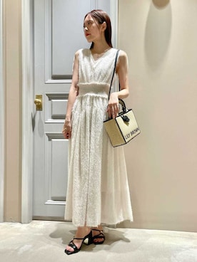 「LILY BROWN（リリーブラウン）のアイテム（ワンピース/ドレス）」を使った、LILY BROWNさん（レディース・156cm）の夏コーディネート