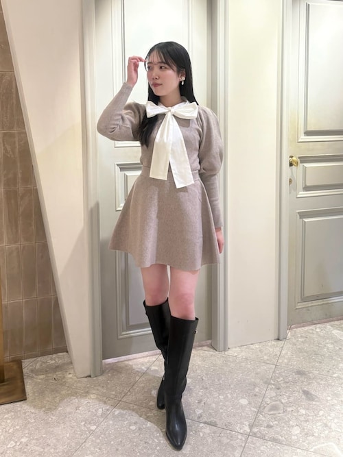 s6 009ポッポリウス M7days(エムセブンデイズ)の【徳原文子さんコラボ】シボ感ボウタイ